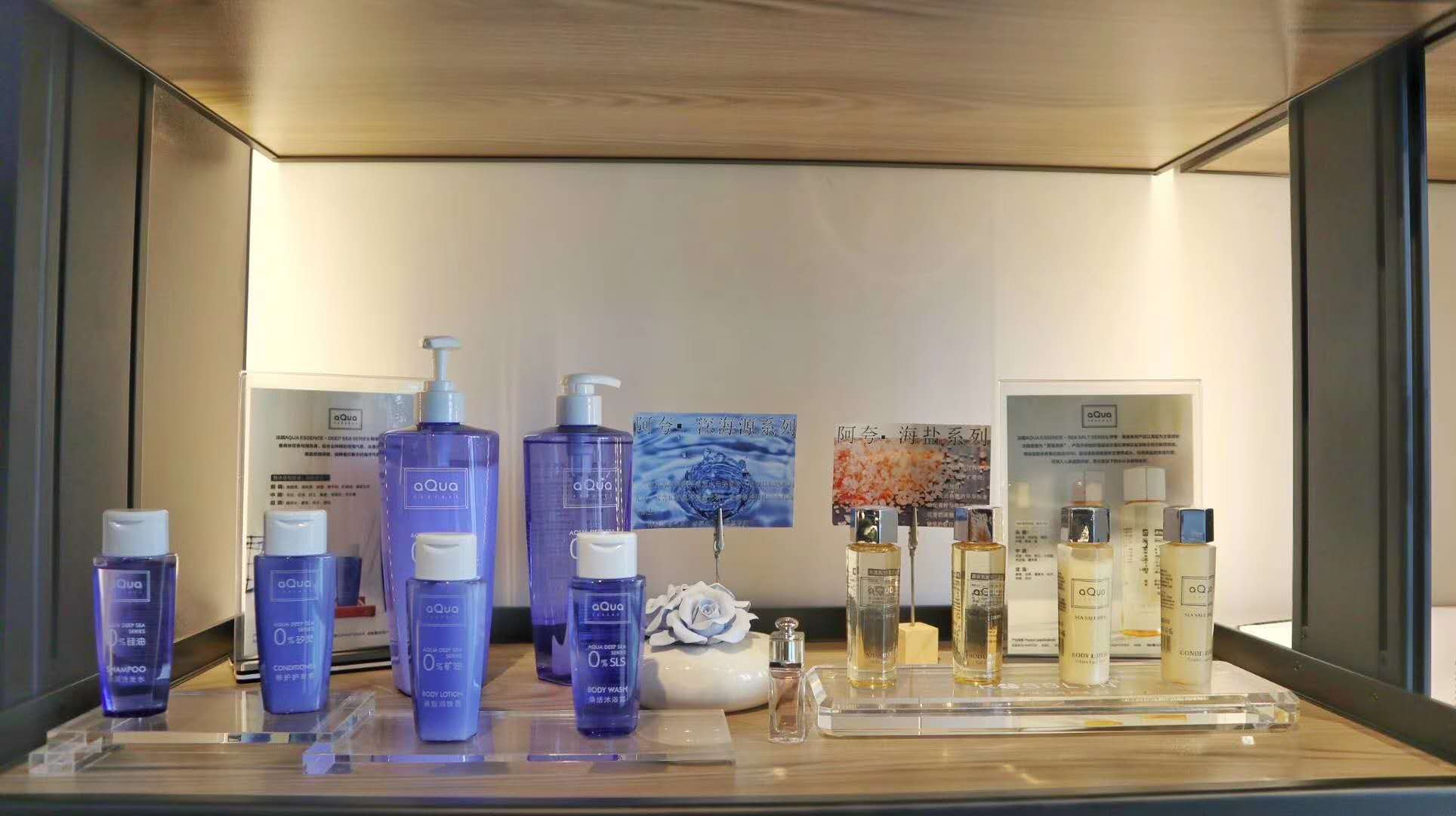 hotel amenities set for toiletries